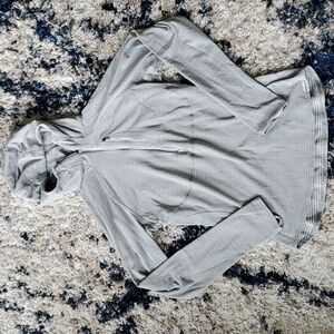 Patagonia Gray Capilene 4 Expedition weight Polartec Sweater Hoodie Size Medium